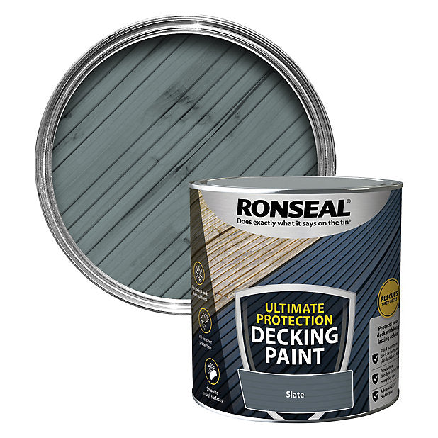 2.5 Litre Slate Ronseal Ultimate Protection Decking Paint