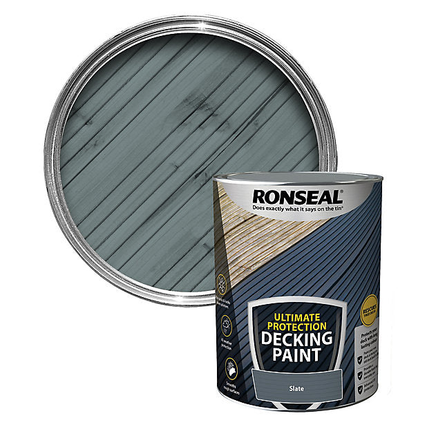 5 Litre Slate Ronseal Ultimate Protection Decking Paint