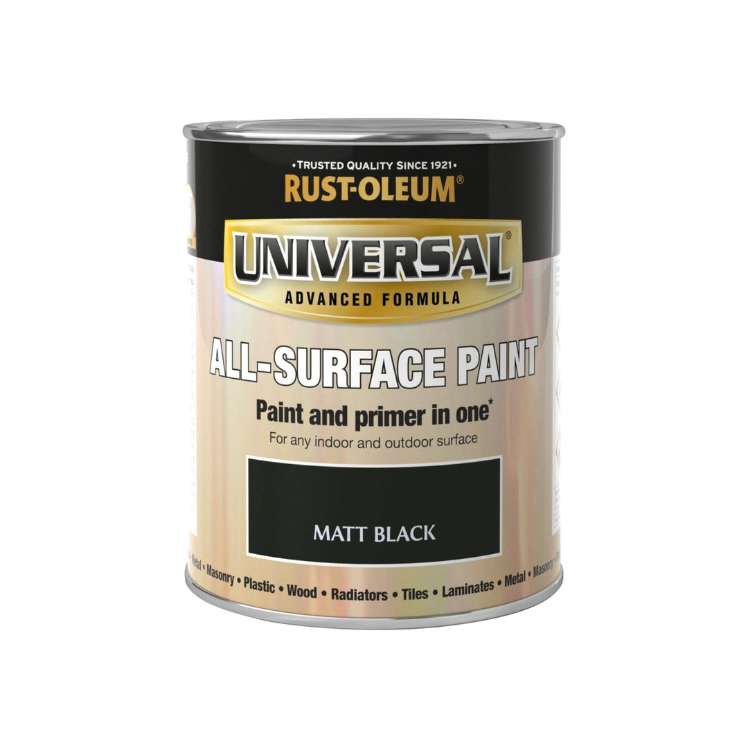 Rust-Oleum Universal Oil Based Paint - Matt Black – Paint Online