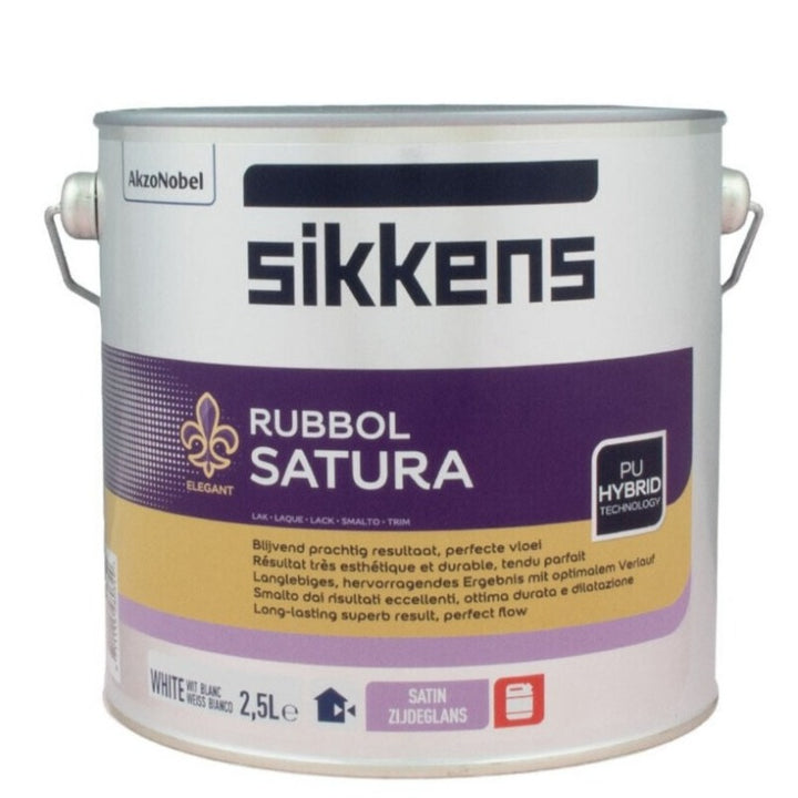2.5 Litre Sikkens Rubbol Satura White Satin