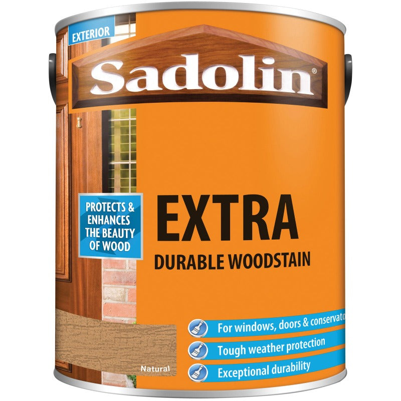 5 Litre Sadolin Extra Durable Woodstain Natural