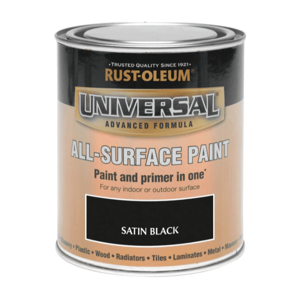 Rust-Oleum Universal All Surface Paint & Primer - Satin Black