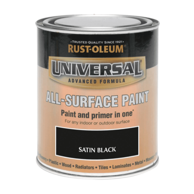 Rust-Oleum Universal All Surface Paint & Primer - Satin Black