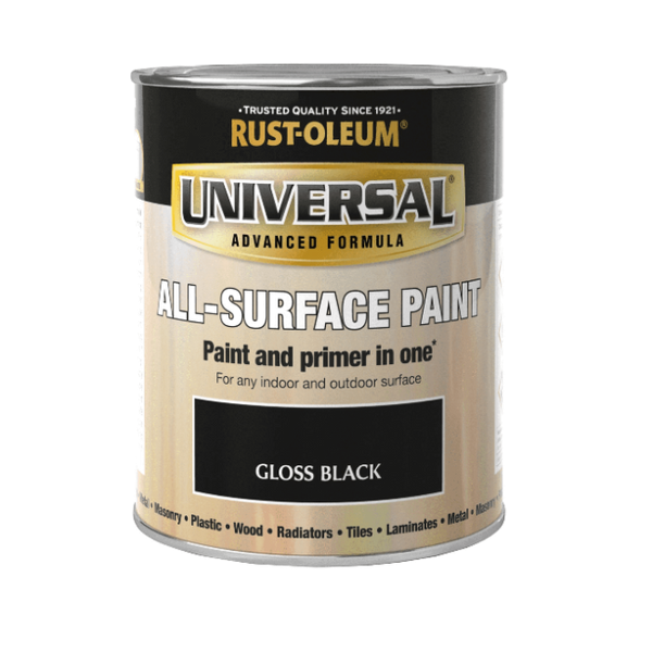 Rust-Oleum Universal All Surface Paint & Primer - Gloss Black