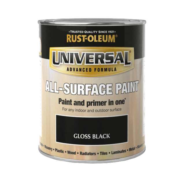 Rust-Oleum Universal All Surface Paint & Primer - Gloss Black
