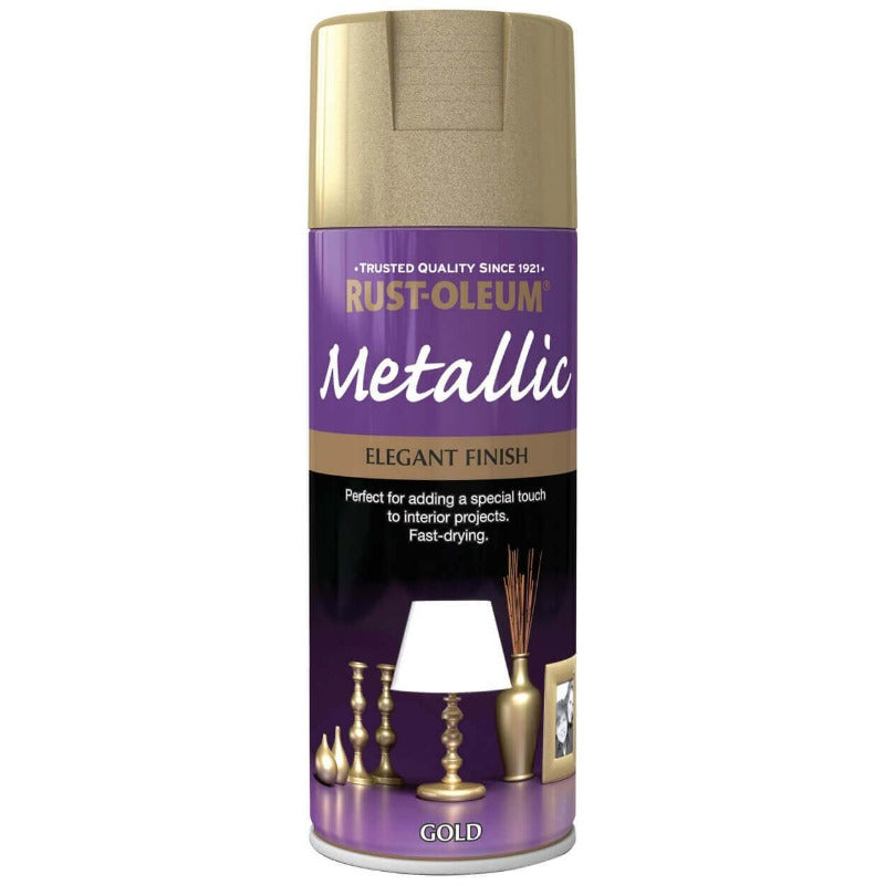 Rust-Oleum Metallic Gold Spray Paint - Elegant Finish