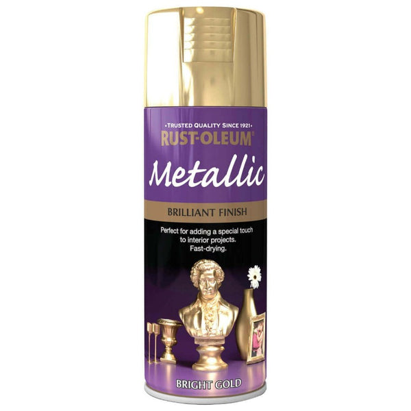 Rust-Oleum Metallic Bright Gold Spray Paint - Brilliant Finish. Buy gold spray paint online. 
