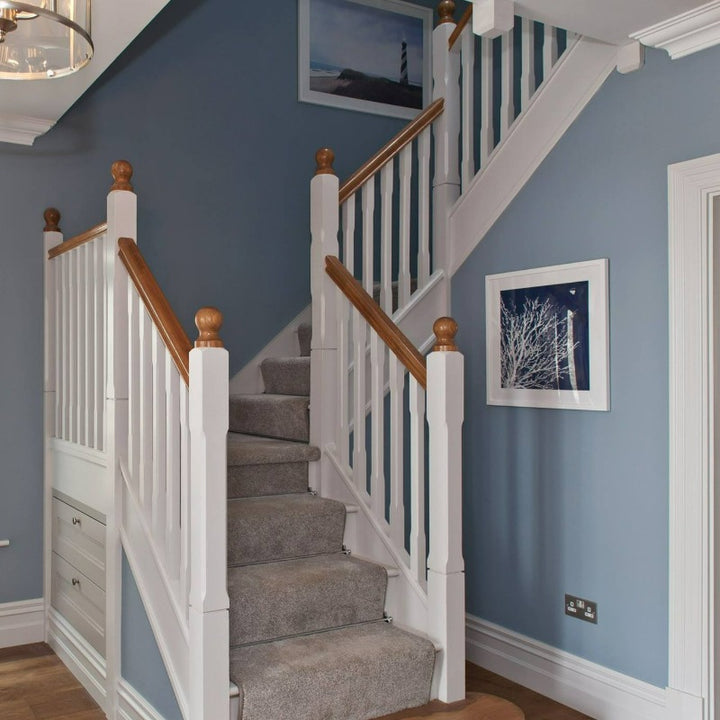 Little Greene Bone China Blue No. 107 is a dusty sky blue that's airy and calming at the same time. Order Little Greene online in Ireland.