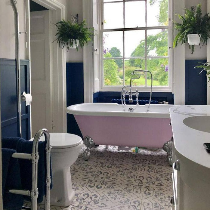 Nancys Blushes No. 278 Farrow & Ball - Farrow and Ball Paint Colour - Pink Bath - Paint Online