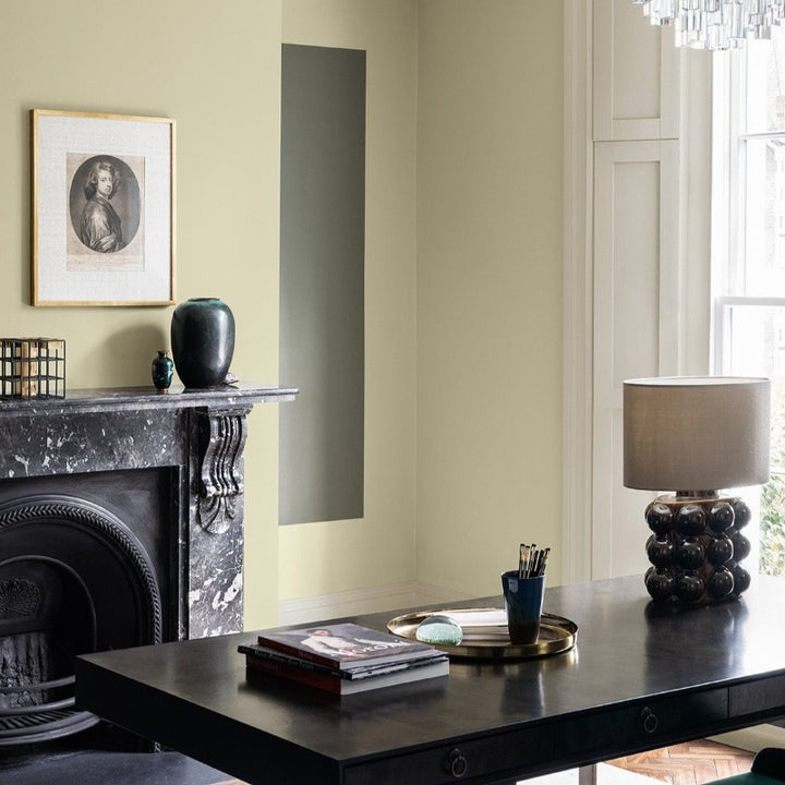 Hornblende Paint And Paper Library Paint Colour No. 186. Green living room paint colour.