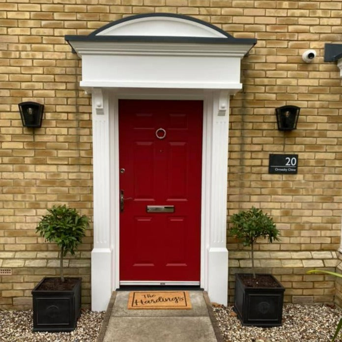 Little Greene Baked Cherry No. 14 is a deep red paint colour. Red front door paint colour. Buy Little Greene paint online.