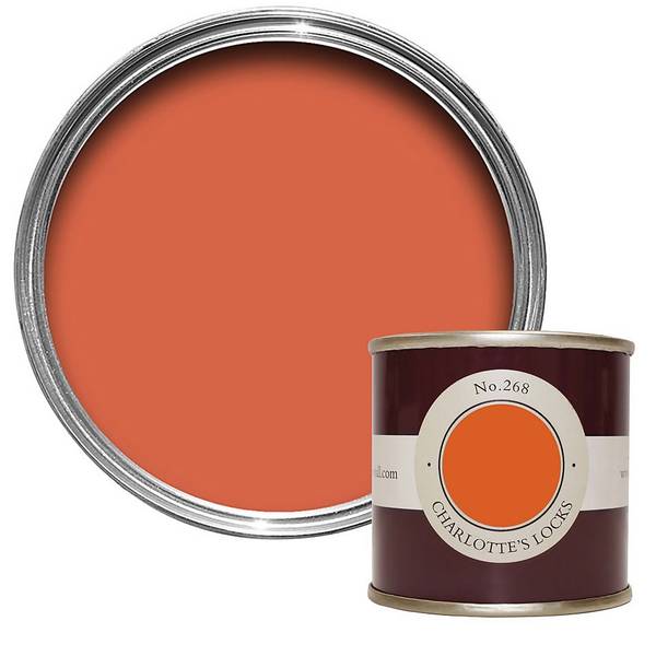 Farrow & Ball Charlottes Locks - Orange Paint Colour Sample Pot - Paint Online Ireland