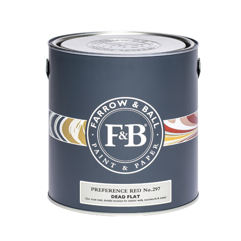 Preference Red Farrow & Ball Dead Flat 2.5 Litre Paint from Paint Online