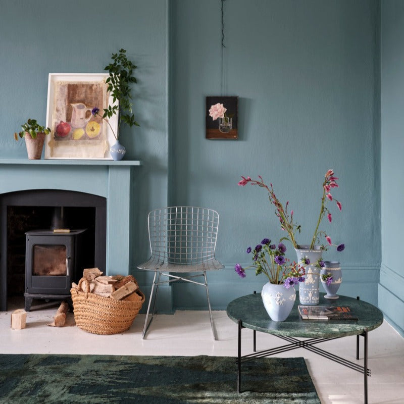 Berrington Blue Farrow & Ball living room paint colour from Paint Online