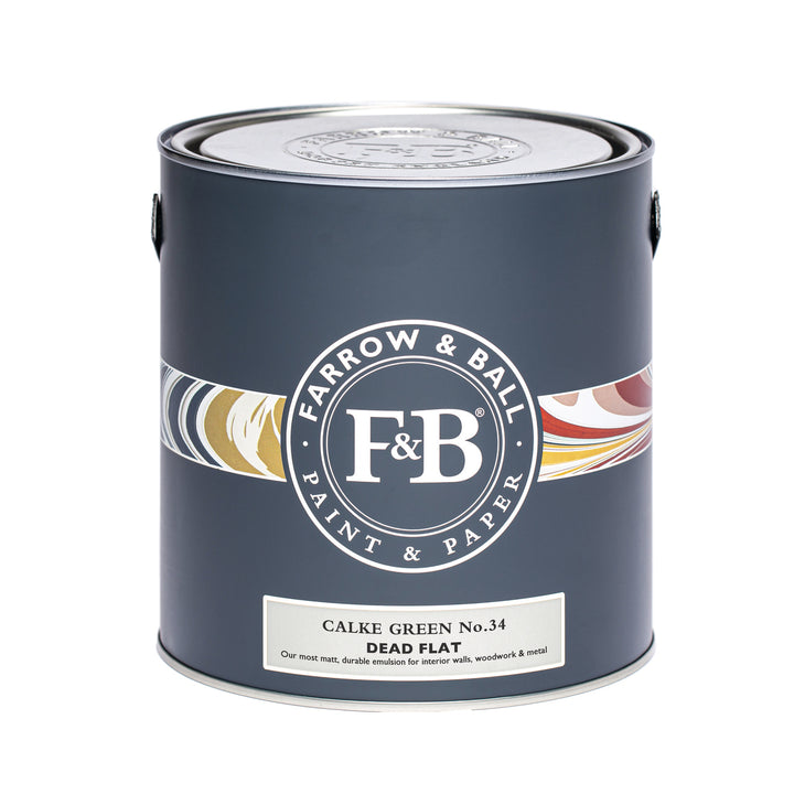 Calke Green Farrow & Ball Dead Flat 2.5 Litre Paint from Paint Online
