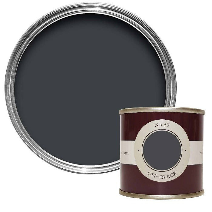 Off Black No. 57 Farrow & Ball - Farrow and Ball paint colour - Tester Pot Estate Emulsion Sample - Paint Online Ireland