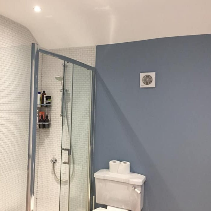 Little Greene Grey Stone No. 276 is a beautiful blue paint colour. Grey Stone 276 blue bathroom paint colour. Buy Little Greene paint online.