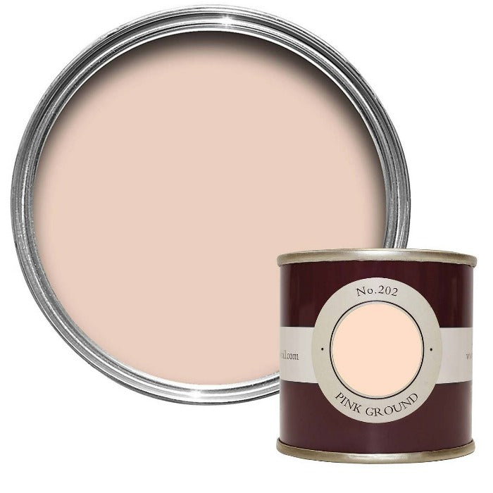 Farrow & Ball Pink Ground No. 202 - Tester Pot Estate Emulsion Sample - Paint Online Ireland