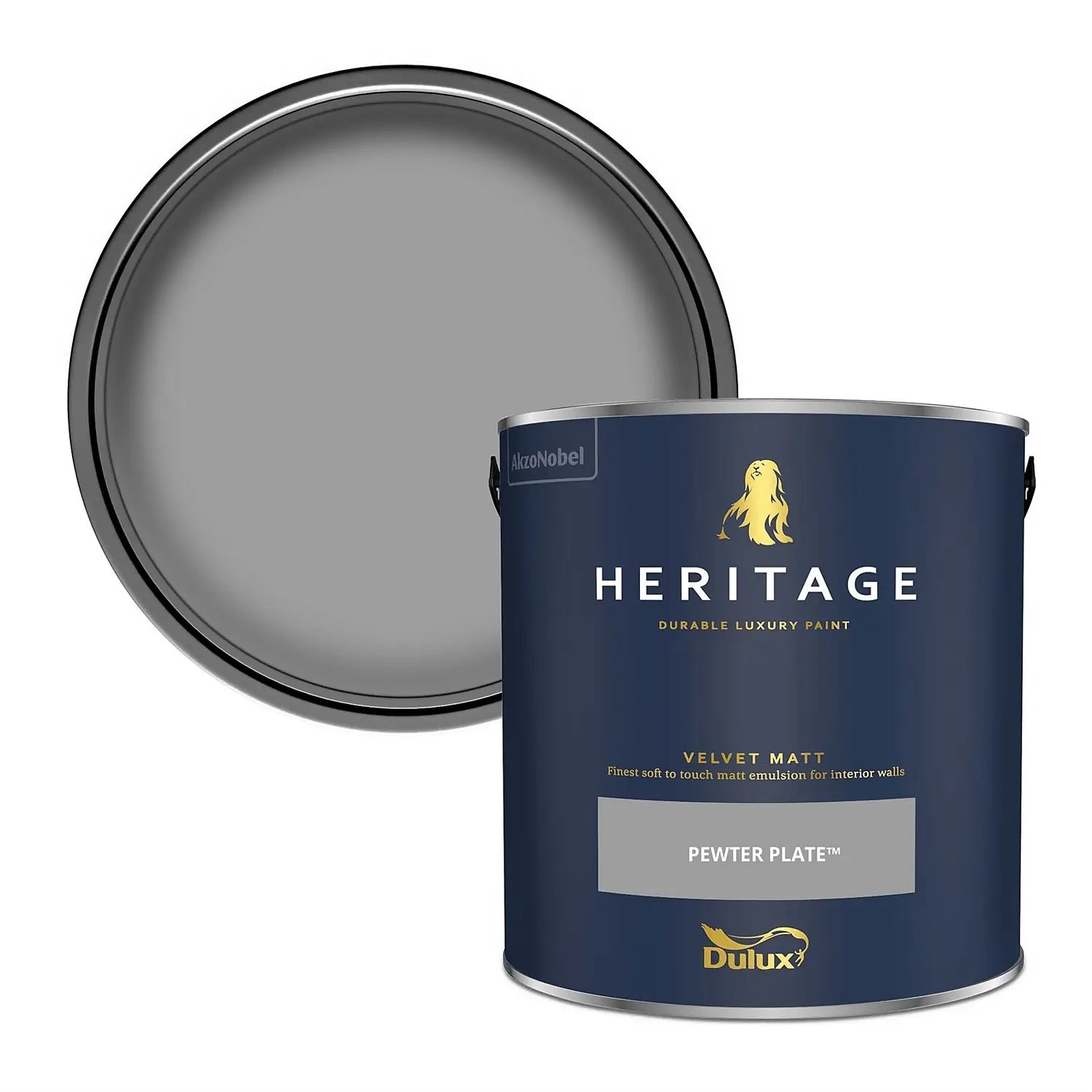 Pewter Plate - Dulux Heritage Paint Colour - Paint Online Ireland