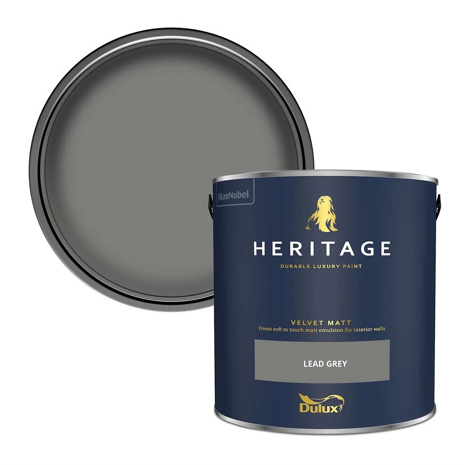 Lead Grey - Dulux Heritage Paint Colour - Paint Online Ireland