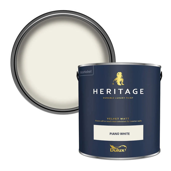 Piano White - Dulux Heritage Paint Colour - Paint Online Ireland