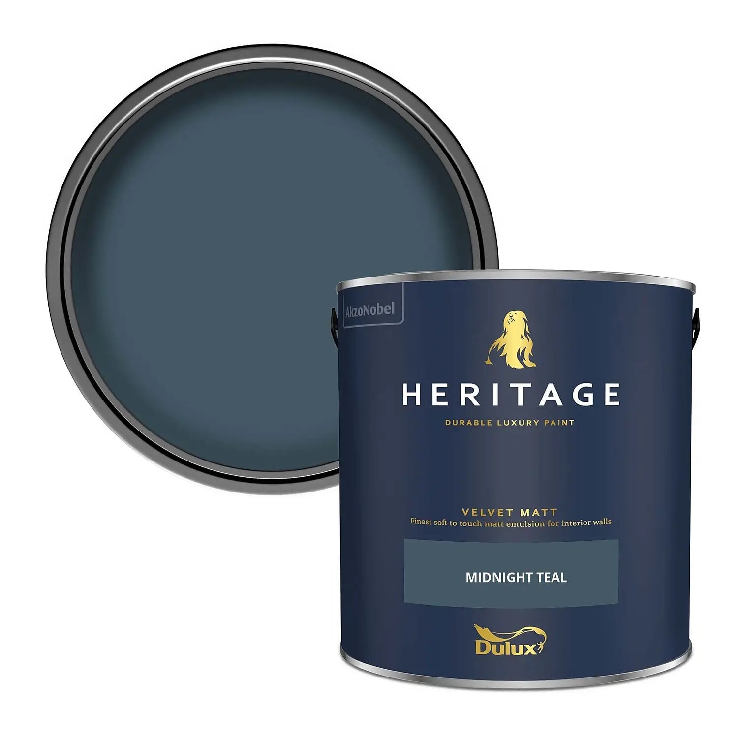 Midnight Teal  - Dulux Heritage Paint Colour - Paint Online Ireland