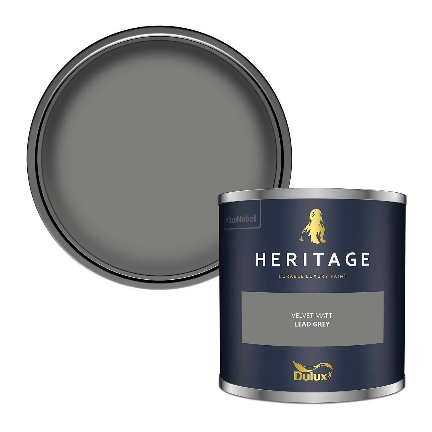 Lead Grey - Dulux Heritage Paint Colour - Paint Online Ireland