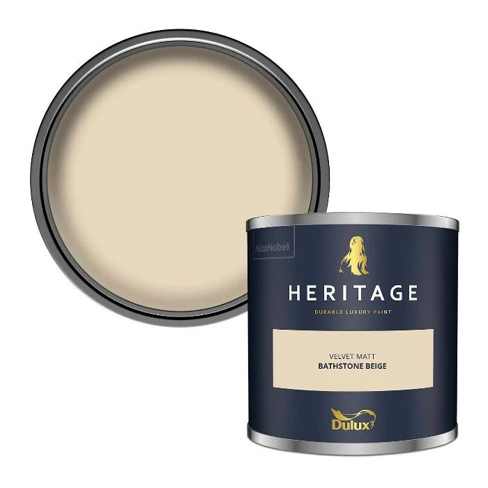 Bathstone Beige - Dulux Heritage Paint Colour Tester Sample Pot - Paint Online Ireland