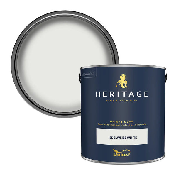 Edelweiss White - Dulux Heritage Paint Colour - Paint Online Ireland