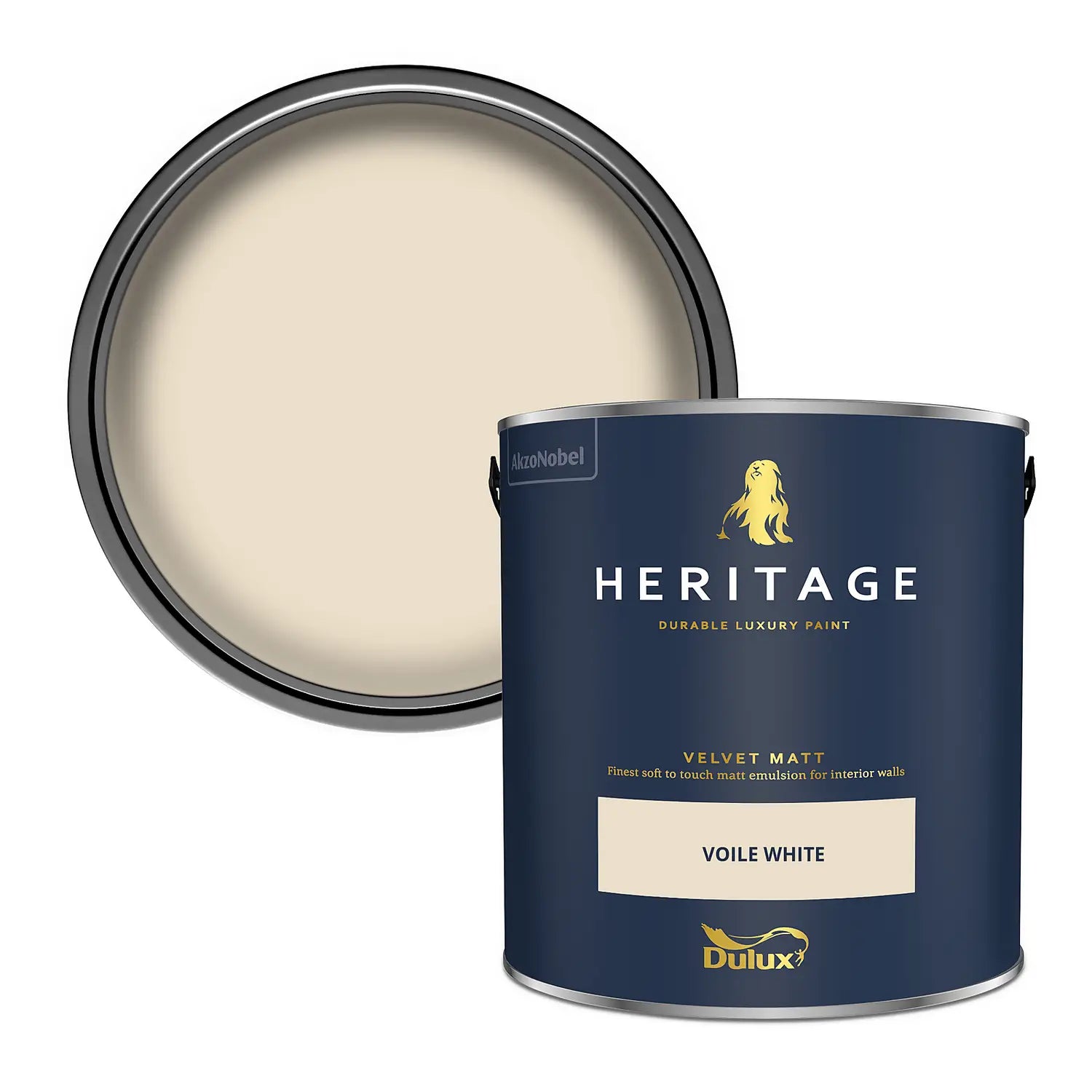 Voile White - Dulux Heritage Paint Colour - Paint Online Ireland