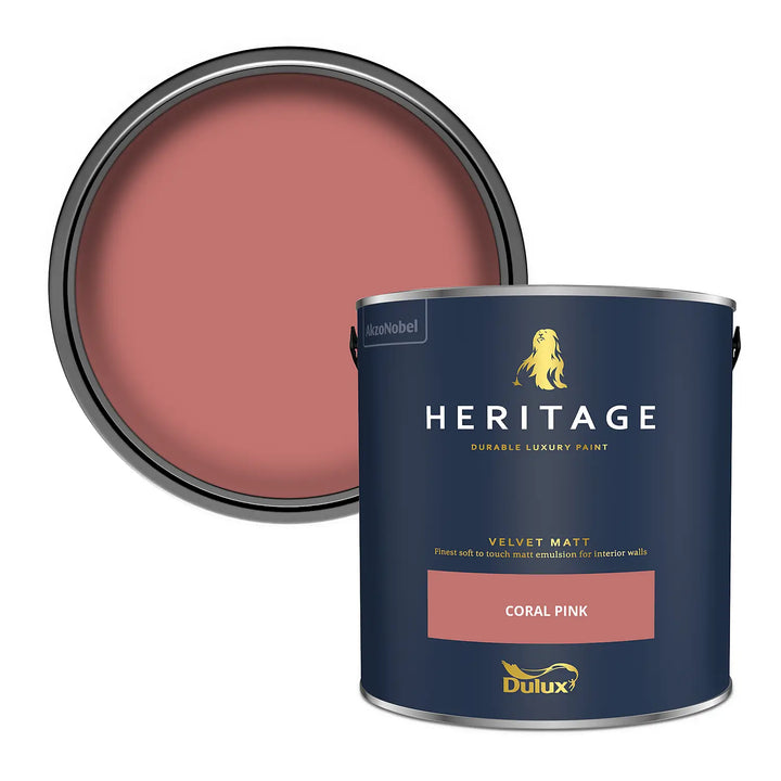 Coral Pink - Dulux Heritage Paint Colour - Paint Online Ireland