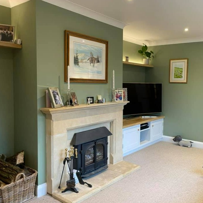 Boringdon Green 295 Little Greene Living Room Paint Colour from Paint Online