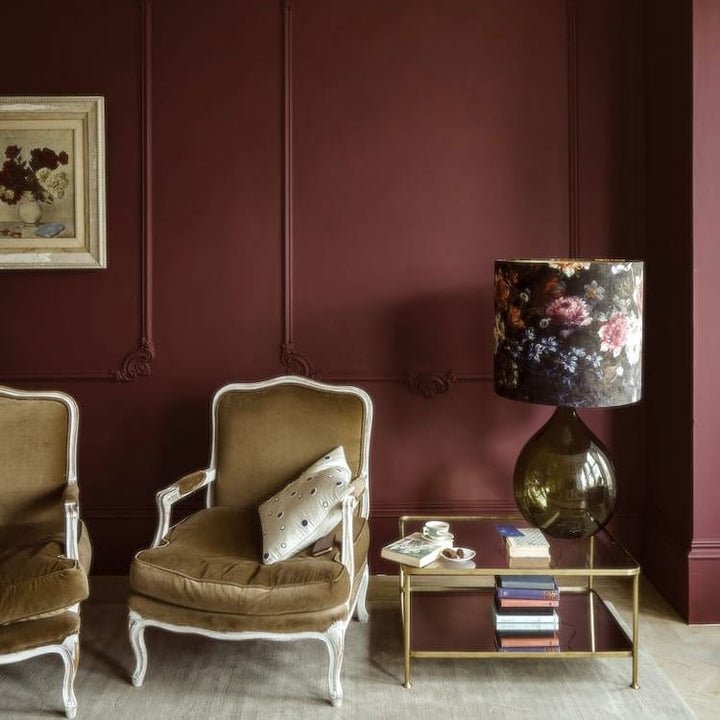 Deep Reddish Brown Farrow & Ball living room paint colour from Paint Online