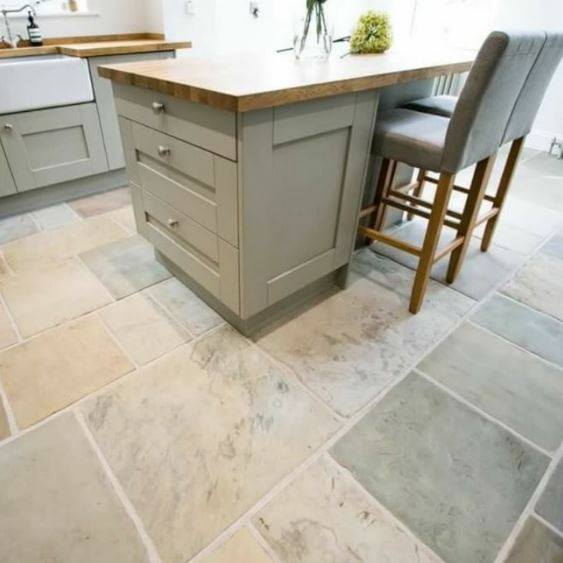 Slaked Lime Dark from Little Greene. Kitchen cabinet paint colour. Buy Little Greene paint online.