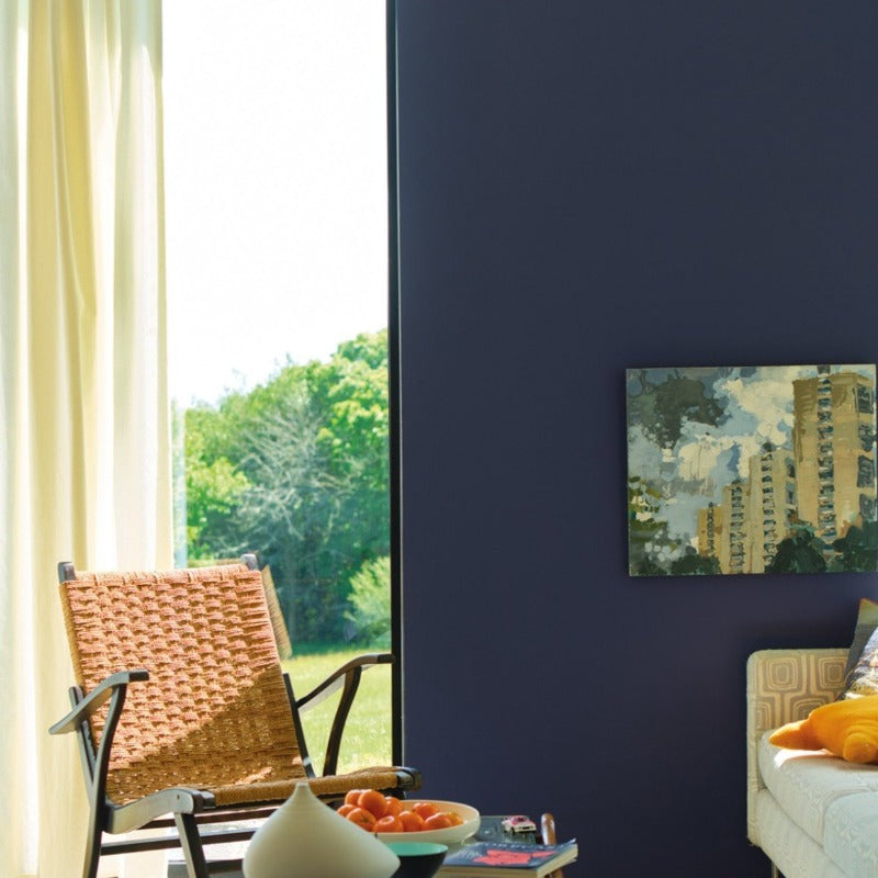 Imperial Purple Farrow & Ball living room paint colour from Paint Online