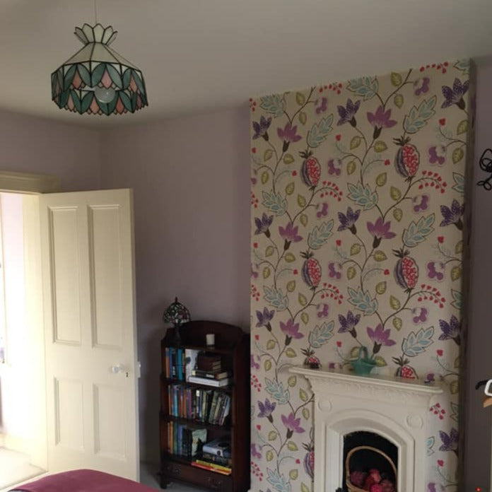 Little Greene Chemise No. 139 is a delicate pink paint colour. Pink bedroom paint colour. Buy Little Greene paint online.