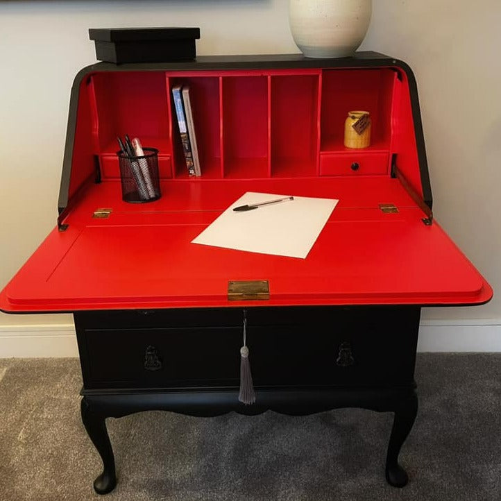 Little Greene Jack black and Atomic Red. Little Greene Atomic Red No. 190 is a bright red paint colour. Buy Little Greene paint online.