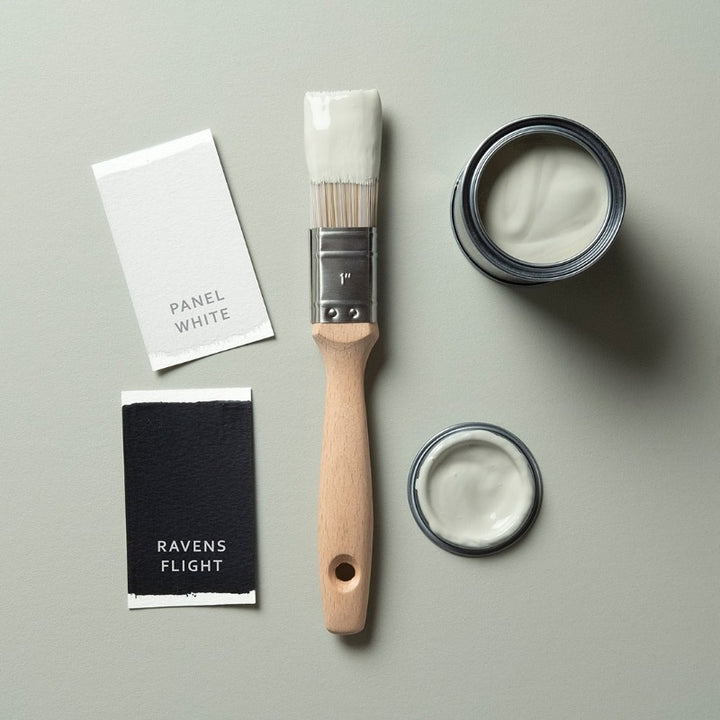 Stone Green Dulux Heritage paint colour. Stone Green Dulux Heritage sample pot tester.