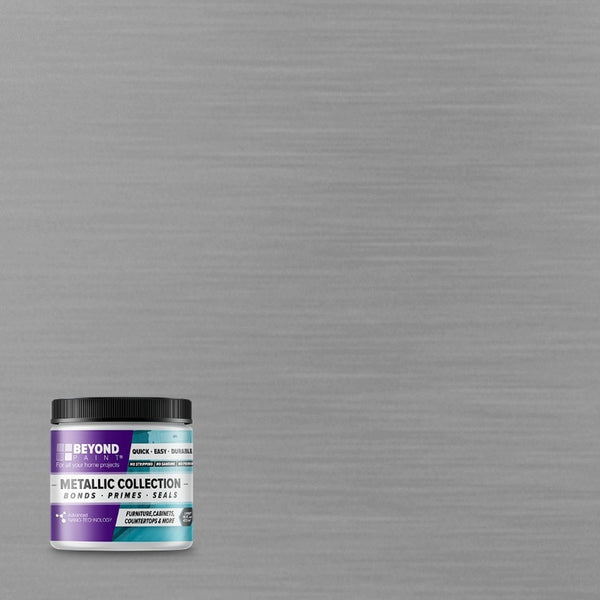Metallic Silver Beyond Paint. All In One Furniture Paint from Paint Online.