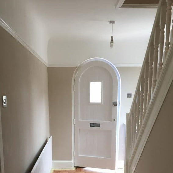 Little Greene Mushroom No. 142 Hallway Colour. A versatile taupe colour. Order Little Greene Mushroom 142 online in Ireland.