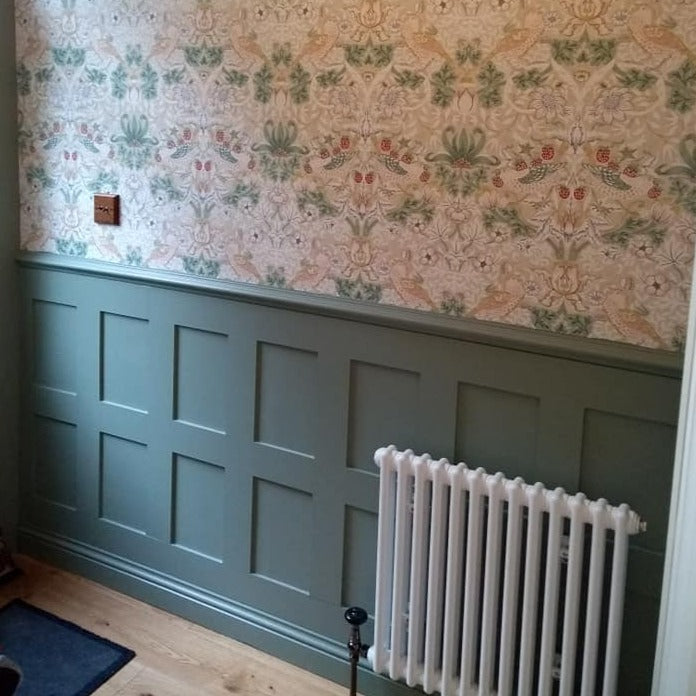 Little Greene Windmill Lane No. 296 is a soft, muted green paint colour. Order Little Greene Windmill Lane 296 green panelling paint online in Ireland.
