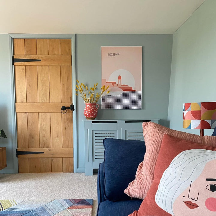 Celestial Blue 101 Little Greene living room paint colour from Paint Online