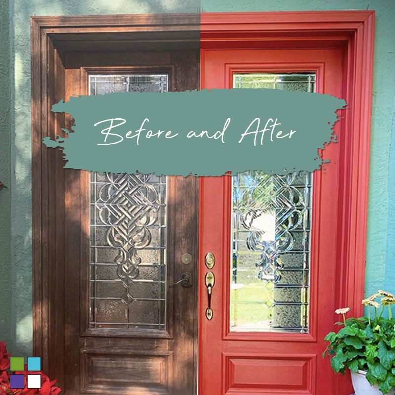 Poppy Beyond Paint. All In One Red Front Door Paint from Paint Online.