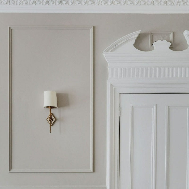 Little Greene Rolling Fog No. 143 is a beautiful warm neutral paint colour. Used historically as a white with darker colours. Order Little Greene paint online in Ireland.