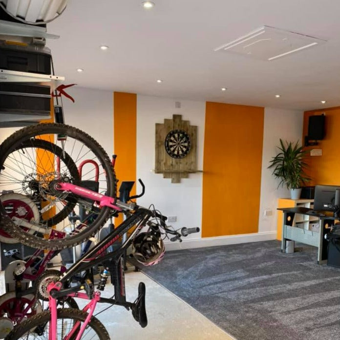 Little Greene Marigold No. 209 is a bright orange paint colour. Orange garage paint colour. Buy Little Greene Marigold paint online.