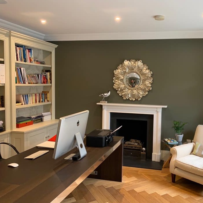 Hornblende Paint And Paper Library Paint Colour No. 186. Green office paint colour.