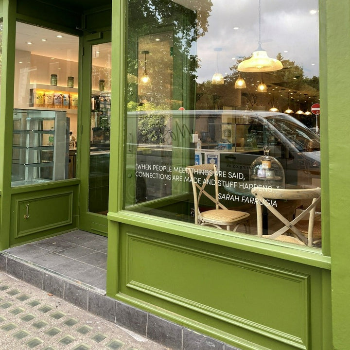 Little Greene Jewel Beetle No. 303 is a deep green paint colour. Jewel Beetle 303 shop front paint colour. Buy Little Greene Jewel Beetle paint online.