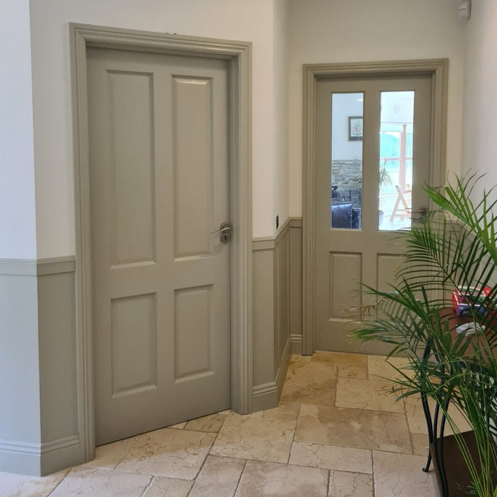 Portland Stone Dark 157 Little Greene panelling paint colour from Paint Online