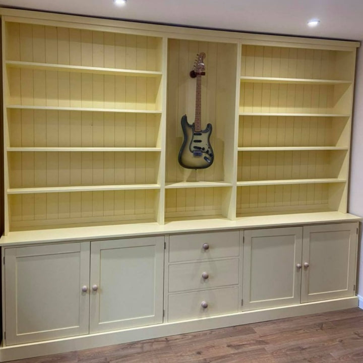 Little Greene Carys No. 148 is a warm yellow cream paint colour. Yellow wardrobe paint colour. Buy Little Greene Carys paint online.