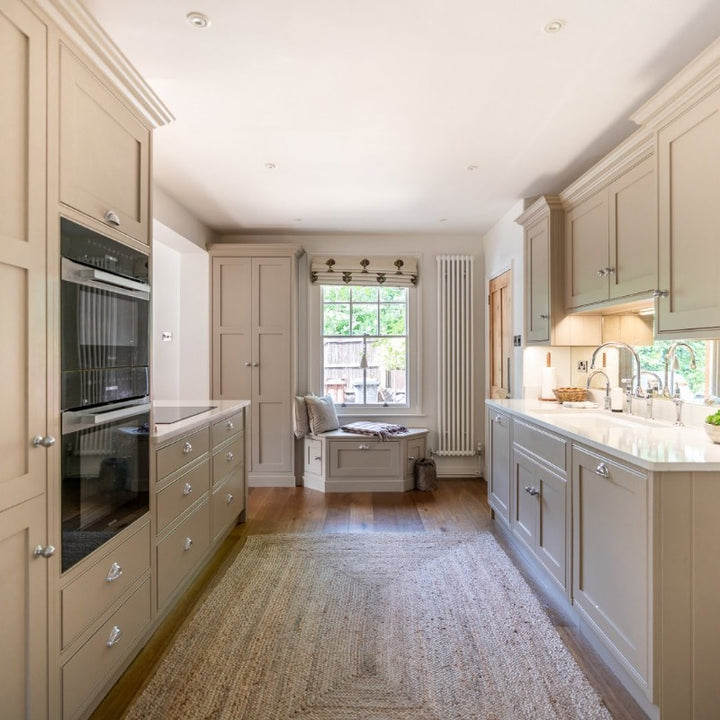 Rolling Fog Dark 160 Little Greene kitchen cabinet paint colour from Paint Online